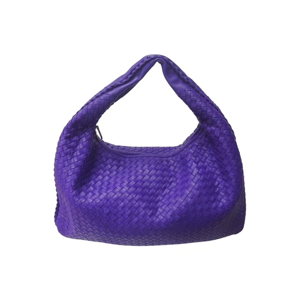 Bottega Veneta One Hobo Shoulder Bag Intrecciato Purple Hobo - Picture 2 of 8